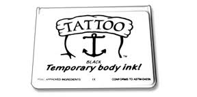 Tattoo Temporary body ink Black (zwart)